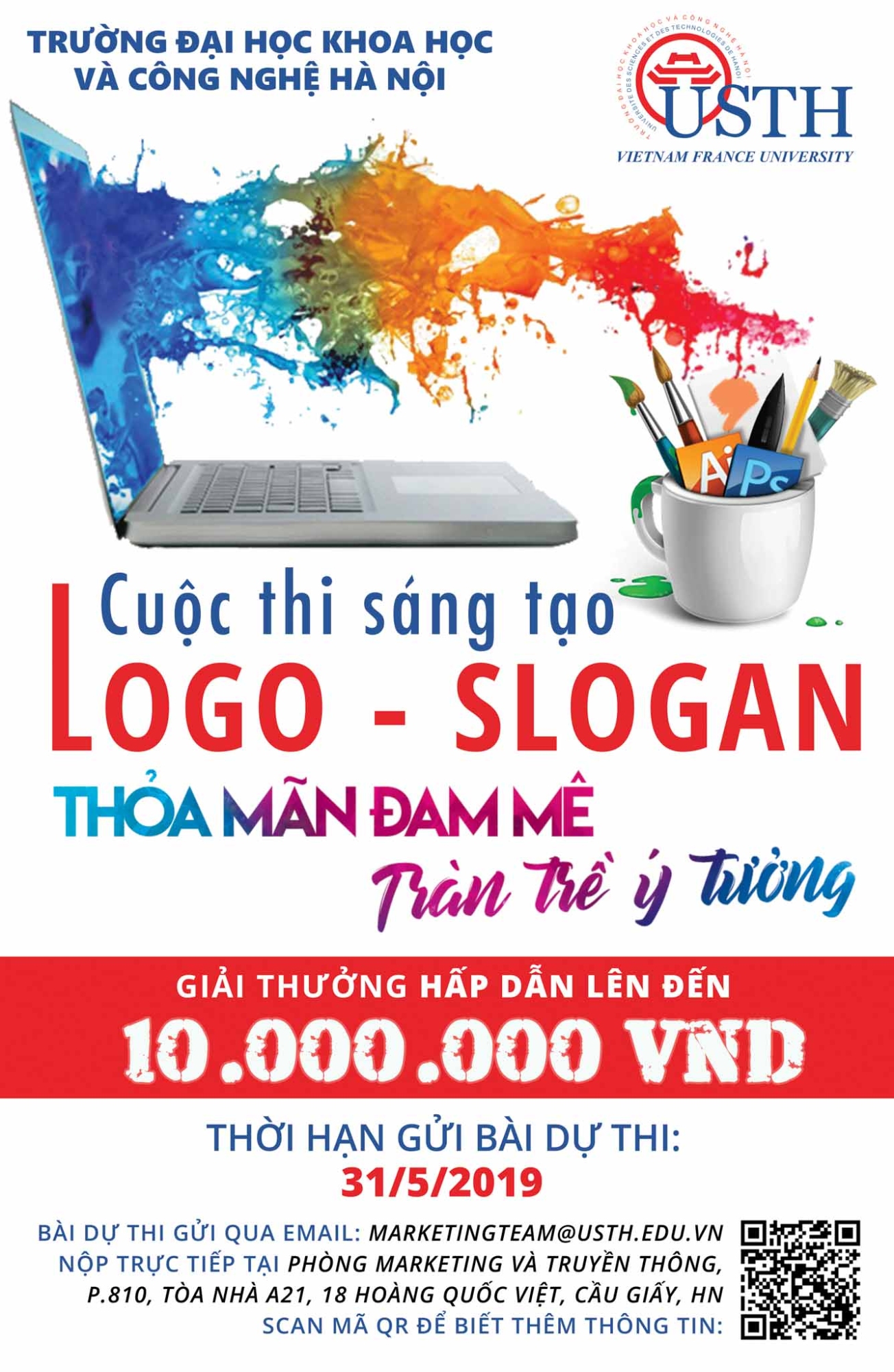 usth cuoc thi sang tao lo go va slogan