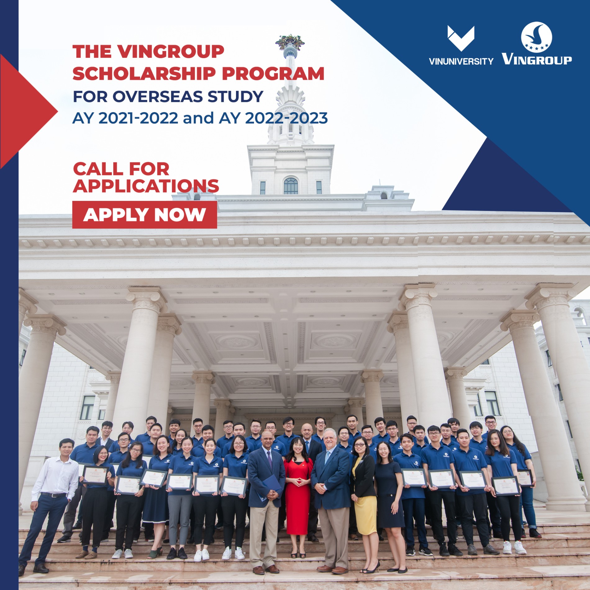 2 cuu sinh vien Goodd889 cá cược trực tuyến gianh hoc bong cua Tap doan Vingroup