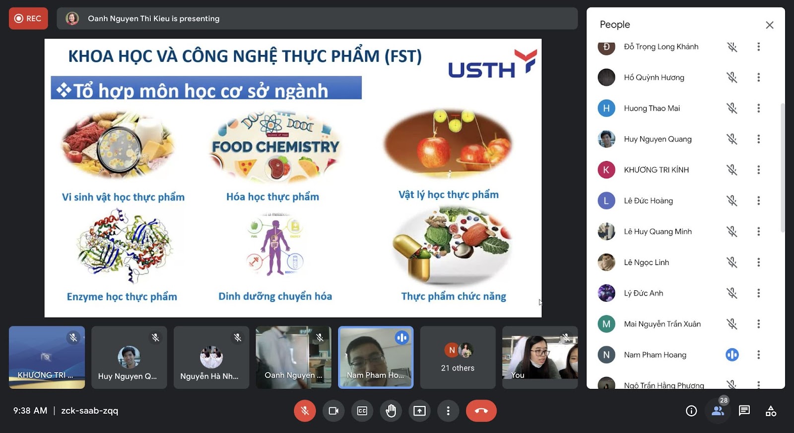 Buổi giao lưu của khoa Khoa học sự sống