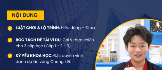Webinar: Bật mí 3 cấp độ sáng tạo: từ ý tưởng đến dự án khoa học thực tế