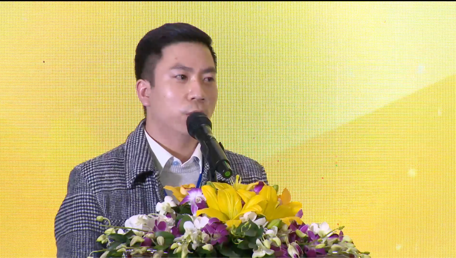 Mr. Phan Ke Son - Former Master's student in Drug Development in 2020 at Goodd889 cá cược trực tuyến  gave a speech at the event